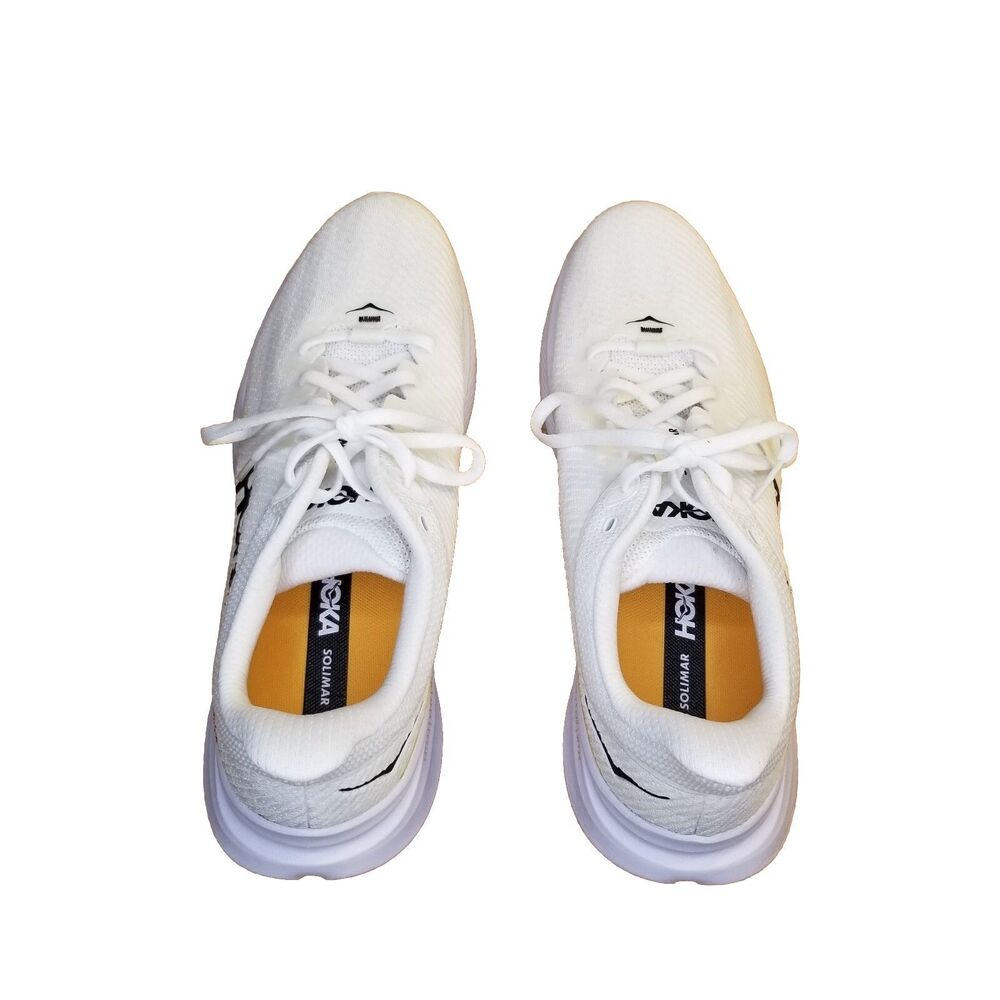 Hoka One One Solimar Men's Size 12.5 White Running Shoes Sneakers 1123074BDBW - Picture 2 of 6